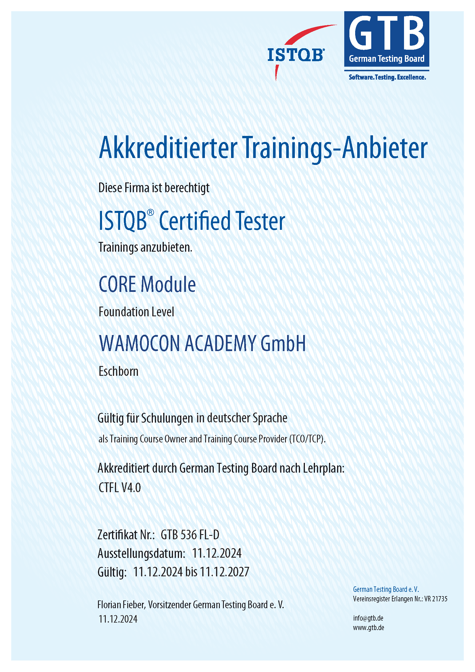ISTQB® Akkreditierung